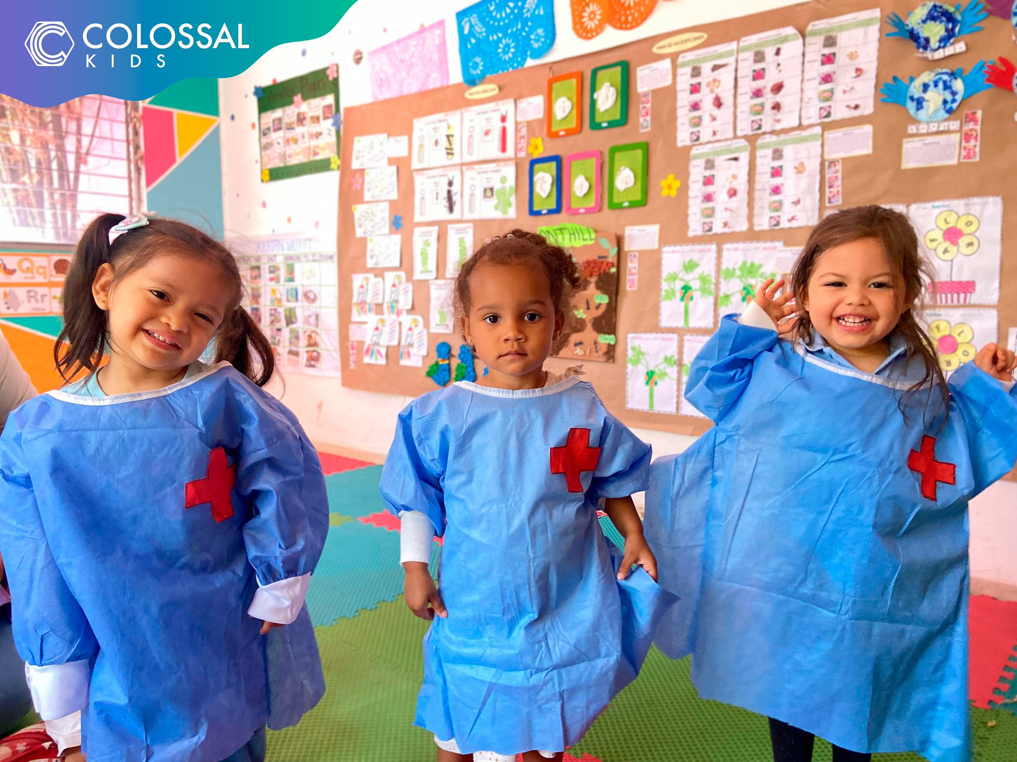 Niños en ambiente de aprendizaje